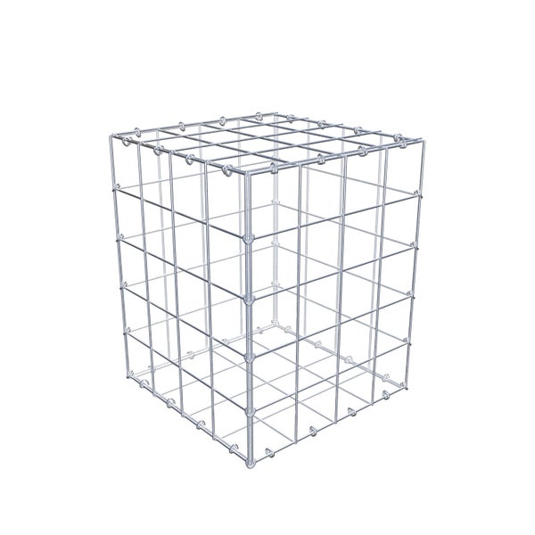 Gabione 50 cm x 40 cm x 40 cm (L x H x T), Maschenweite 10 cm x 10 cm, C-Ring