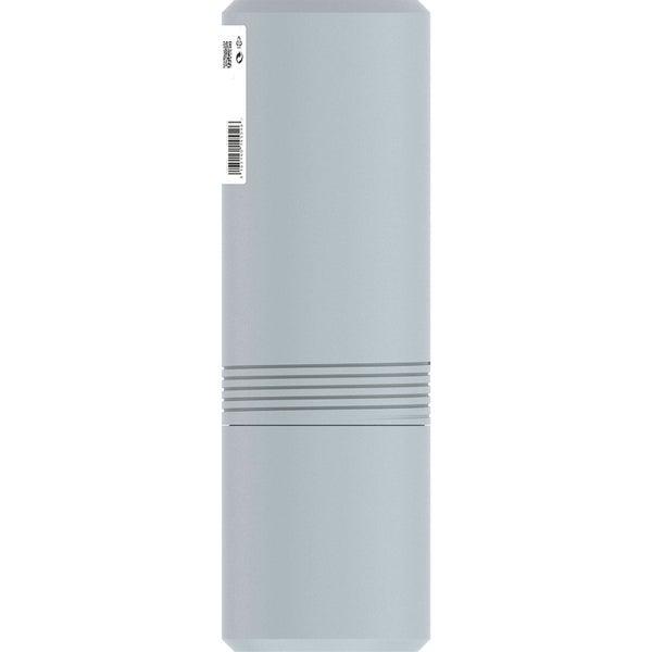 Graue, längliche Abfallbox