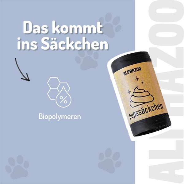 Alphazoo Hundekotbeutelrolle aus Biopolymeren