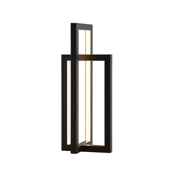 Lucande LED Tischlampe Hylda dimmbar (Modern) in Schwarz aus Aluminium (2 flammig, ) - Tischleuchte Schreibtischlampe Nachttischlampe Wohnzimmerleuchte