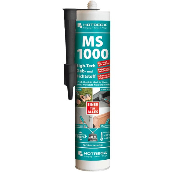 Kartusche Hotrega MS 1000 High Tech Kleb- und Dichtstoff für Innen- und Außenbereich