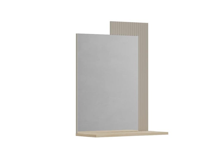 Rechteckiger Spiegel mit Ablage für das Badezimmer