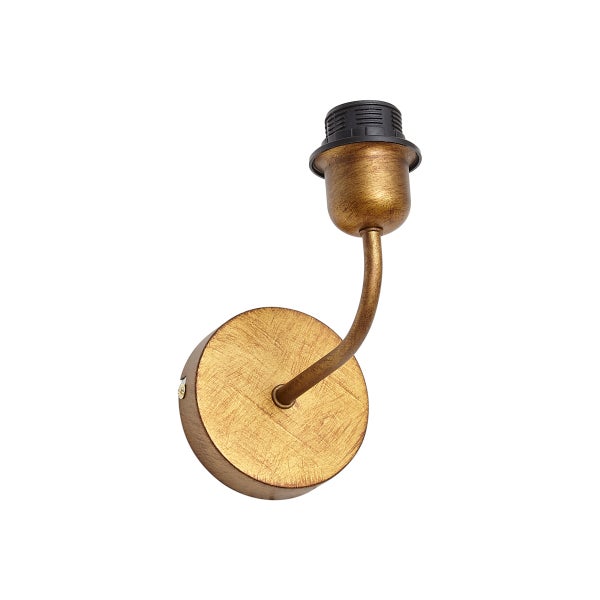 Wandleuchte aus Metall mit Fassung