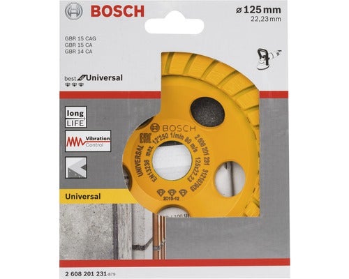 Diamanttopfscheibe Best for Universal Turbo 125 x 22,23 x 5 mm