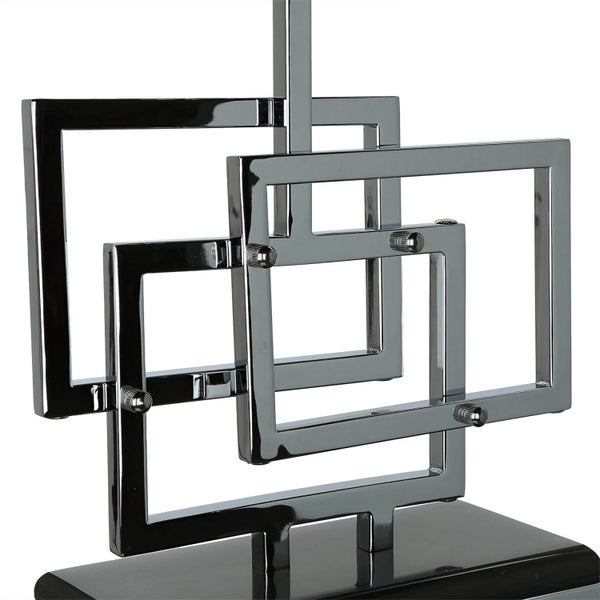 Dekorative Skulptur mit quadratischen Formen als Wohnaccessoire