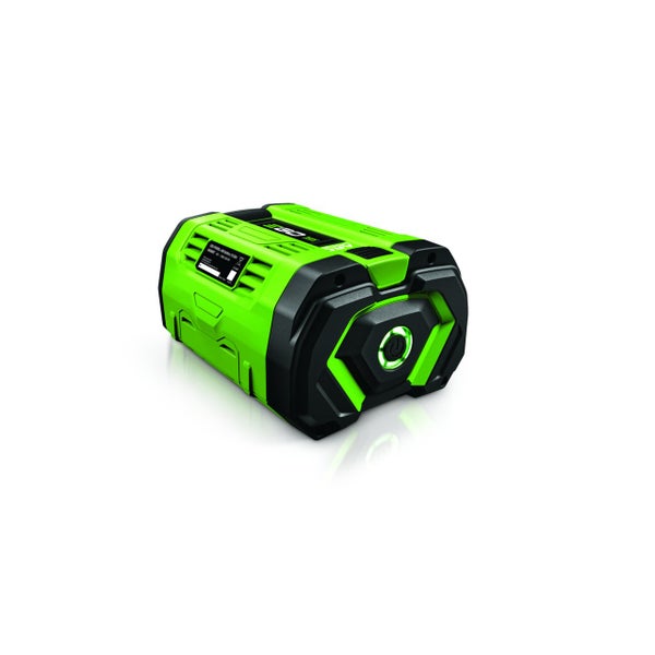 EGO Power Plus 56 Volt Lithium-Ionen-Akku mit Ladestandsanzeige.