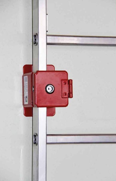 Leiterschloss an einer Aluminiumleiter