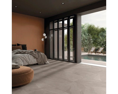 Wand- und Bodenfliese Time stone cenere 60x120cm