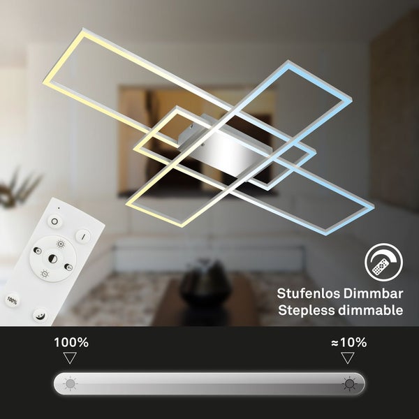 LED Deckenlampe LED Deckenleuchte Wohnzimmer Dimmbar Fernbedienung CCT Flur