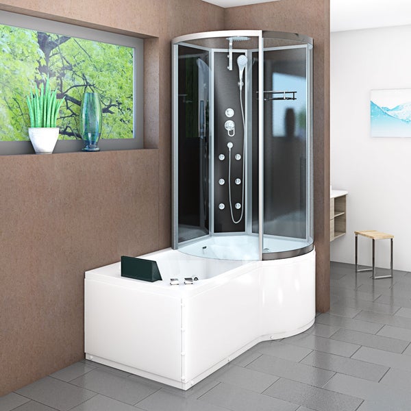 Whirlpool Wanne Duschkabine sw K50-L30-WP-EC 170x1
