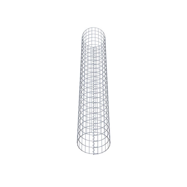 Gabionensäule Durchmesser 37 cm, MW 5 x 10 cm rund - Höhe: 2,30 m