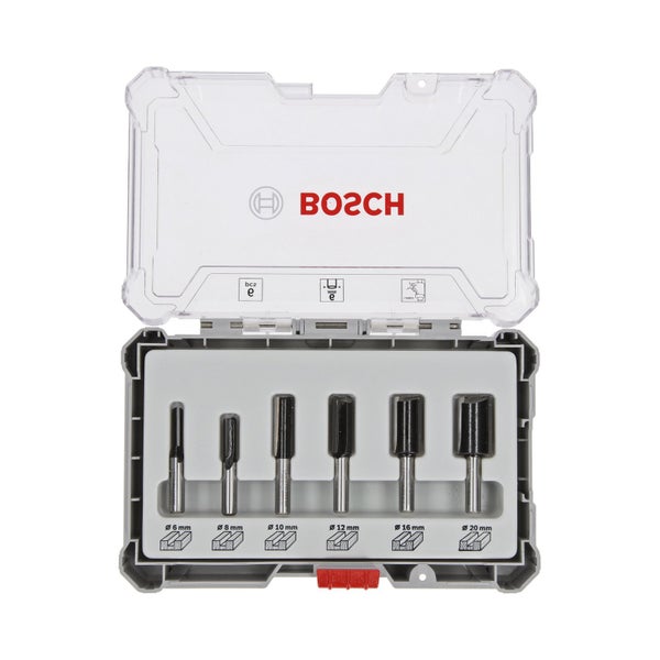 Bosch 6tlg. Nutfräser-Set 6mm Schaft - 2607017465