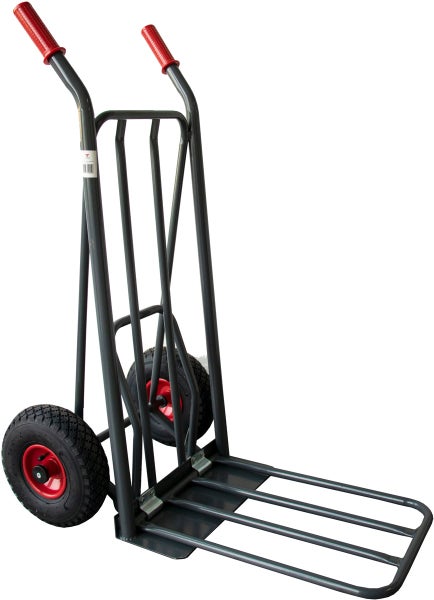 Sackkarre Ravendo BD250 Easy-Tip klappbar – Profi Transporthilfe mit Luftreifen, Zusatzladefläche, 250 kg Tragkraft
