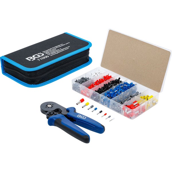 Aderendhülsen-Set mit Crimpzange und Aufbewahrungskoffer von BGS
