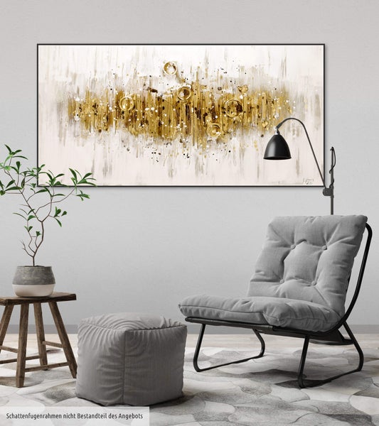 Handgemaltes Gemälde Acrylfarbe 120x60cm Braun