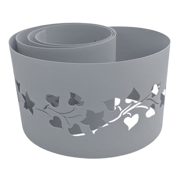 Pflanzkübel aus Kunststoff mit Blattmuster