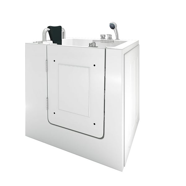 Sitzwanne Whirlpool Badewanne mit Tür S02WP-A-L 78x100cm
