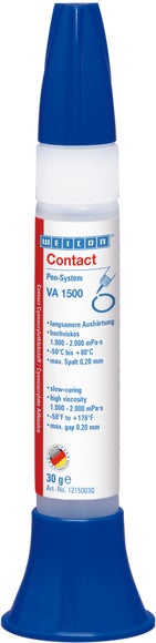 WEICON VA 1500 Cyanacrylat-Klebstoff | Sekundenkleber für Gummi, Metall, saugende und poröse Werkstoffe | 30 g