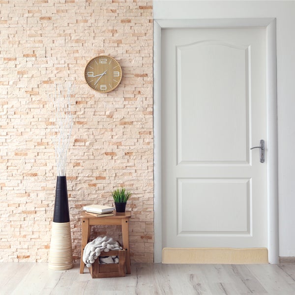 BigDean 2x Zugluftstopper für Türen 100cm - 100% Schurwolle - Beige - Türluftstopper Luftzugstopper Windstopper - Made in Germany