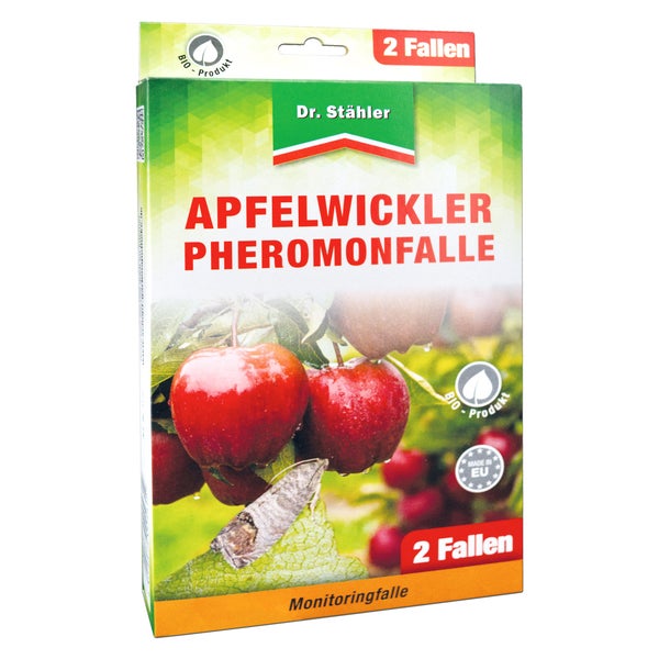 Apfelwickler Pheromonfalle – Monitoringfalle zur Befallsüberwachung & Bekämpfung – Für Apfelbäume & Obstgärten – Ohne Insektizide