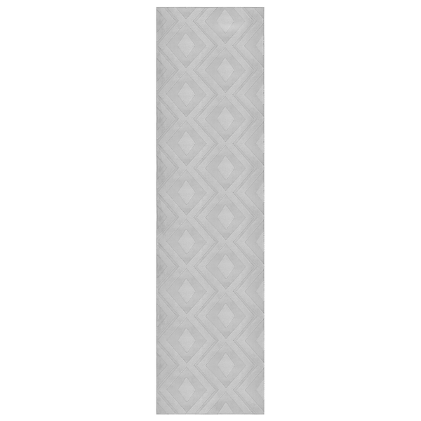 Flurläufer mit Rautenmuster in geometrischem Design als Teppichbrücke für den Wohnbereich