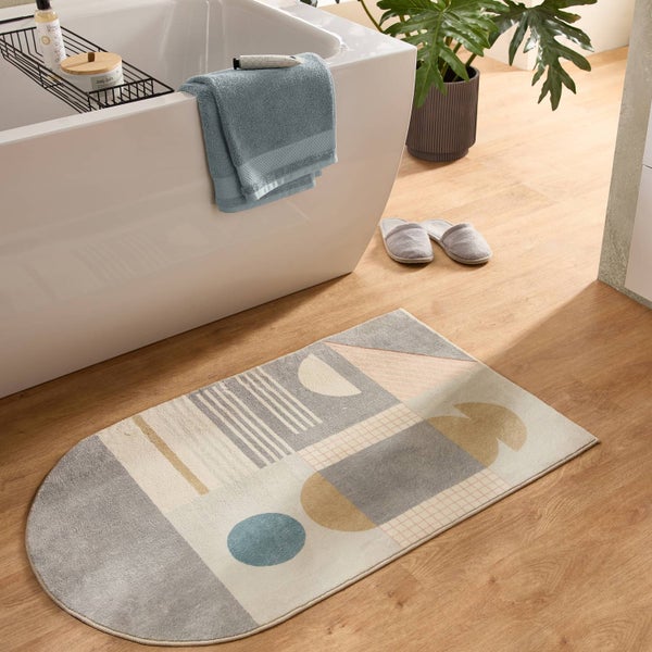 Farbenfrohe weiche Badematte Ariella Bunt 50x60 cm