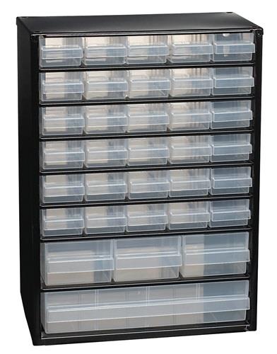 raaco Kleinteilemagazin B 306 x T 150 x H 420 mm Stahlblech 34 Schubladen - 132091 CABINET C 34