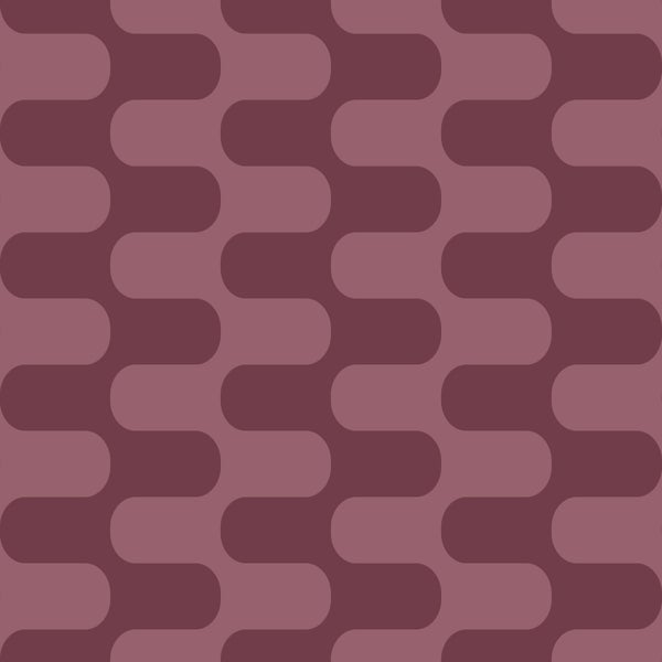 Zweifarbiges geometrisches Muster mit ineinandergreifenden abgerundeten Formen.