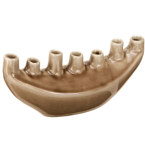 Siebenarmiger Kerzenhalter aus Keramik