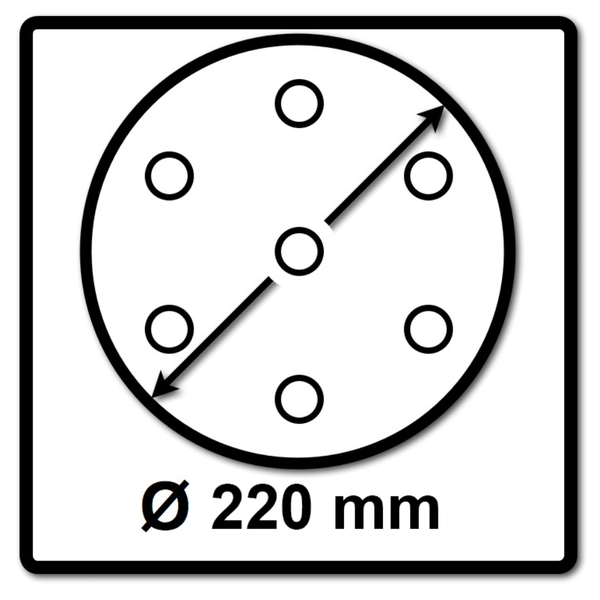 Festool Interface Pad IP STF D220/48-LHS 2 225 2 Stk. ( 2x 205418 ) 220 mm für Langhalsschleifer PLANEX LHS 2 225 EQ (I)