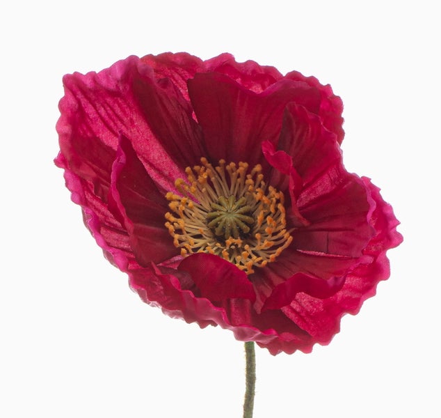 Künstlicher Ruscuszweig mit grünen Blättern für Dekorationen.