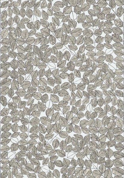 Borastapeter Tapete Blätter Schwarz und Weiß - 53 cm x 10.05 m - 660697