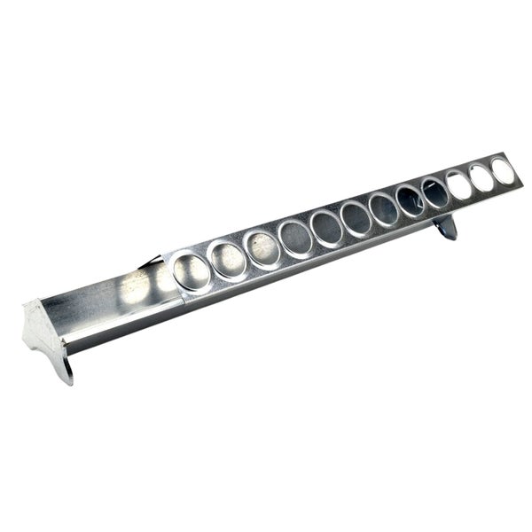 Futtertrog Metall Küken verzinkt 50 cm Lochgitter