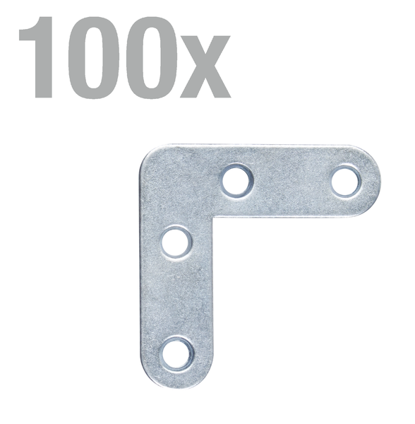 Winkelverbinder aus Metall 100 Stück für Holzverbindungen