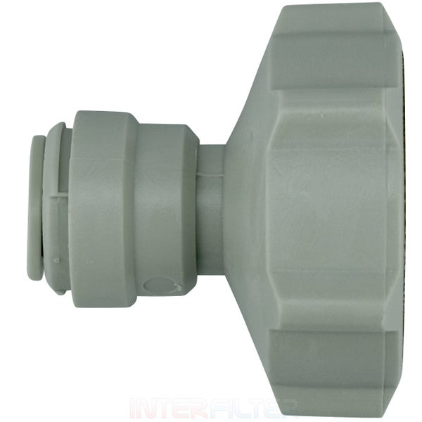 Kunststoff Anschlussadapter fuer Wasserfilter fuer die schnelle Steckverbindung