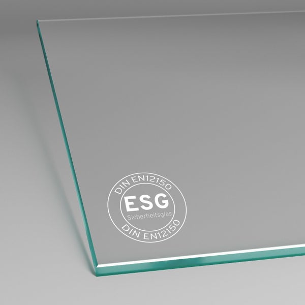 Glasschiebetür Blockstreifen 900 x 2150 mm Komplettset mit Griffmuschel inkl. 2Seitiger Softclose
