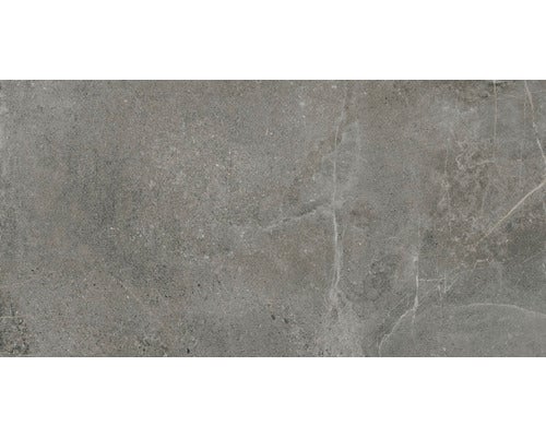 Graue Steinzeugfliese mit Marmoroptik