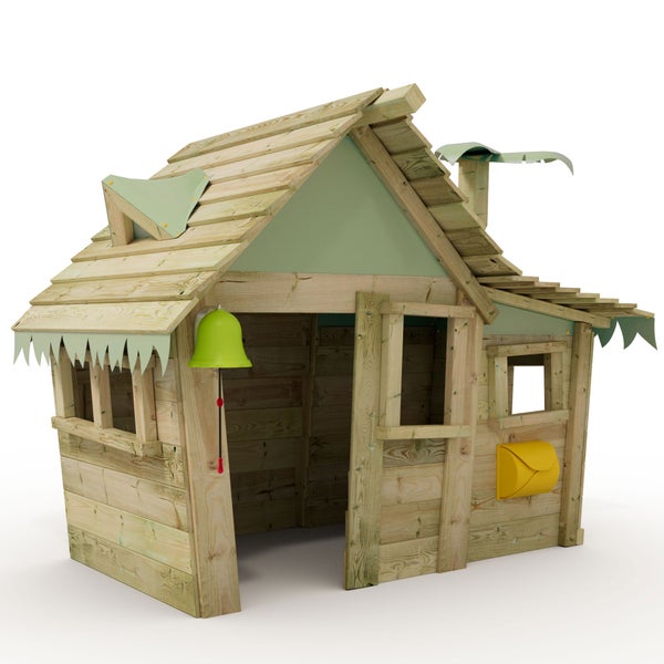 WICKEY Kinder Spielhaus Casita mit Holzdach und Fenster  - pastellgrün