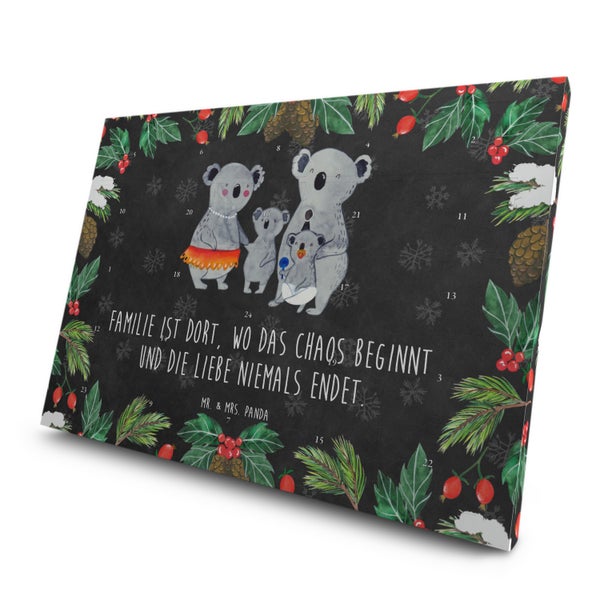 Mr. & Mrs. Panda Tee Adventskalender Koala Familie - Schwarz