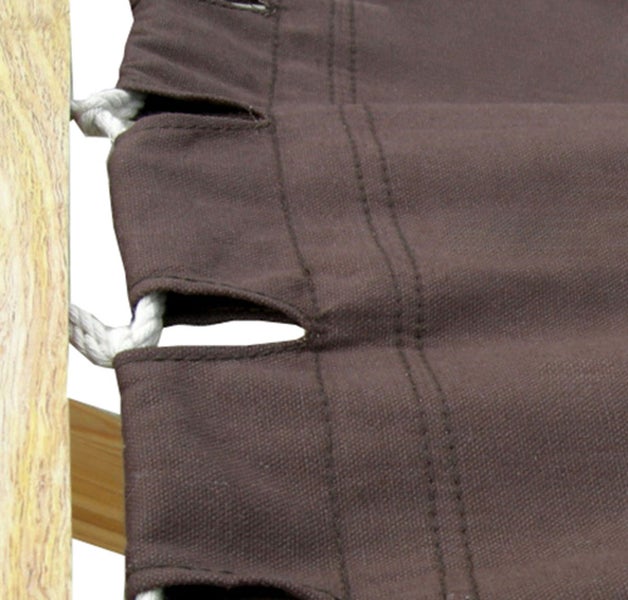 AMANKA XXL Stabhängematte 200x120 Doppelhängematte 2 Personen Hängematte Braun