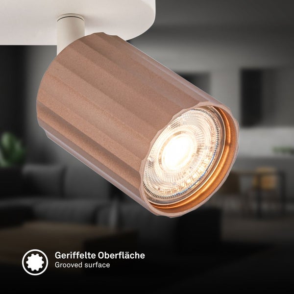 Deckenstrahler Deckenleuchte Deckenlampe Schlafzimmer Schwenkbar 3-flammig