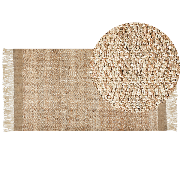 Teppich ABANA Beige 80 x 150 cm Jute