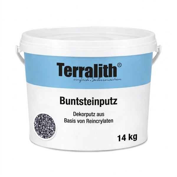 Terralith Buntsteinputz 14 Kilogramm, Dekorputz auf Basis von Reinacrylaten.