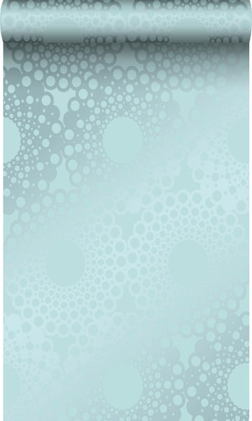 Origin Wallcoverings Tapete grafische Form Eisblau - 53 cm x 10.05 m - 345938