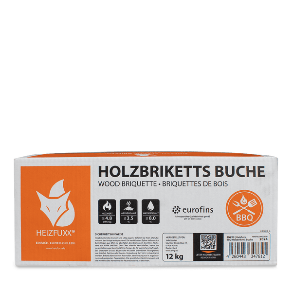 Heizfuxx Nestro Hartholz M 12kg x 2 Karton 24kg