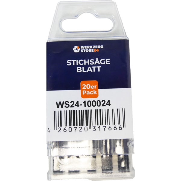WS24 20x CV-Stichsägeblatt gefräst/geschränkt GL 75 VL 50 mm fein/sauber - WS24-100024