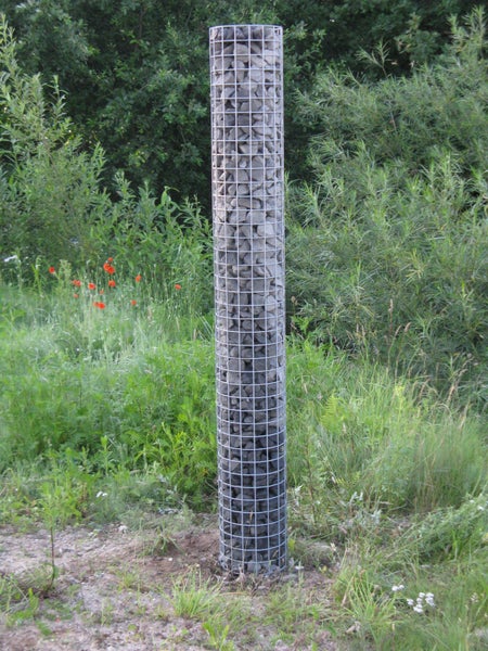 Gabionensäule Durchmesser 27 cm MW 5 x 5 cm rund - Höhe: 80 cm