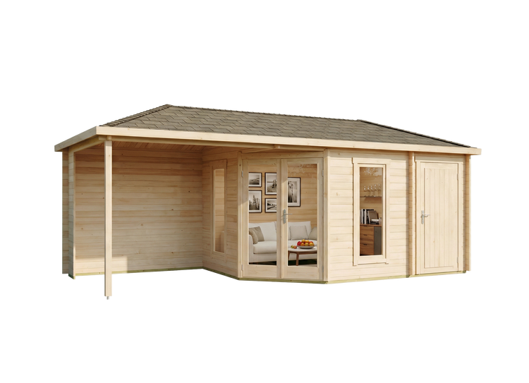 Bott perfo Box für Dokumente an einer blauen Lochwand montiert, aus grauem Kunststoff.