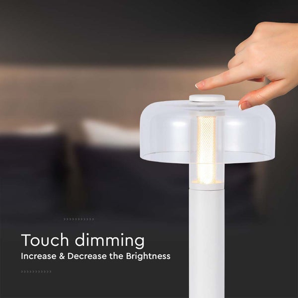 Berührungsdimmung Lampe mit Hand zur Helligkeitsanpassung