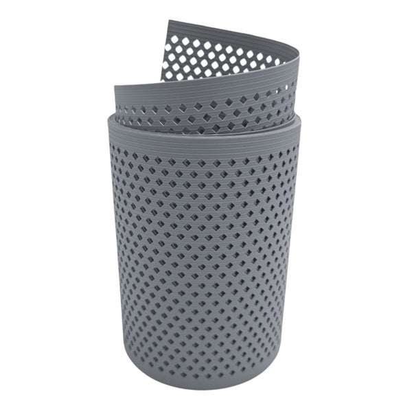 Kunststoff Rasenkante mit quadratischen Öffnungen